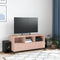 vidaXL - Tv-meubel - 100,5x39x43,5 - cm - staal - roze
