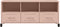 vidaXL - Tv-meubel - 100,5x39x43,5 - cm - staal - roze