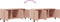 vidaXL - Tv-meubel - 100,5x39x43,5 - cm - staal - roze