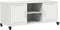 vidaXL - Tv-meubel - 100,5x39x43,5 - cm - staal - wit