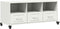 vidaXL - Tv-meubel - 100,5x39x43,5 - cm - staal - wit