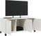 vidaXL - Tv-meubel - 100,5x39x43,5 - cm - staal - wit