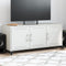 vidaXL - Tv-meubel - 100,5x39x43,5 - cm - staal - wit