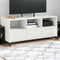 vidaXL - Tv-meubel - 100,5x39x43,5 - cm - staal - wit