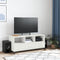 vidaXL - Tv-meubel - 100,5x39x43,5 - cm - staal - wit
