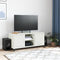 vidaXL - Tv-meubel - 100,5x39x43,5 - cm - staal - wit