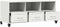 vidaXL - Tv-meubel - 100,5x39x43,5 - cm - staal - wit