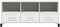 vidaXL - Tv-meubel - 100,5x39x43,5 - cm - staal - wit