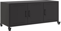 vidaXL - Tv-meubel - 100,5x39x43,5 - cm - staal - zwart