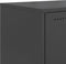 vidaXL - Tv-meubel - 100,5x39x43,5 - cm - staal - zwart