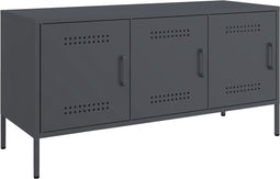 vidaXL - Tv-meubel - 100,5x39x50,5 - cm - staal - antracietkleurig