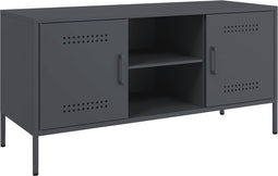 vidaXL - Tv-meubel - 100,5x39x50,5 - cm - staal - antracietkleurig
