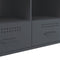 vidaXL - Tv-meubel - 100,5x39x50,5 - cm - staal - antracietkleurig