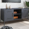 vidaXL - Tv-meubel - 100,5x39x50,5 - cm - staal - antracietkleurig