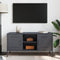 vidaXL - Tv-meubel - 100,5x39x50,5 - cm - staal - antracietkleurig