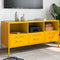 vidaXL - Tv-meubel - 100,5x39x50,5 - cm - staal - mosterdgeel