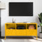 vidaXL - Tv-meubel - 100,5x39x50,5 - cm - staal - mosterdgeel