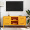 vidaXL - Tv-meubel - 100,5x39x50,5 - cm - staal - mosterdgeel