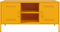 vidaXL - Tv-meubel - 100,5x39x50,5 - cm - staal - mosterdgeel