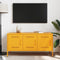 vidaXL - Tv-meubel - 100,5x39x50,5 - cm - staal - mosterdgeel