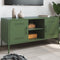 vidaXL - Tv-meubel - 100,5x39x50,5 - cm - staal - olijfgroen