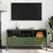 vidaXL - Tv-meubel - 100,5x39x50,5 - cm - staal - olijfgroen