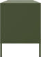 vidaXL - Tv-meubel - 100,5x39x50,5 - cm - staal - olijfgroen