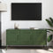 vidaXL - Tv-meubel - 100,5x39x50,5 - cm - staal - olijfgroen