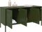 vidaXL - Tv-meubel - 100,5x39x50,5 - cm - staal - olijfgroen