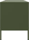 vidaXL - Tv-meubel - 100,5x39x50,5 - cm - staal - olijfgroen