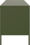 vidaXL - Tv-meubel - 100,5x39x50,5 - cm - staal - olijfgroen