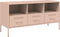 vidaXL - Tv-meubel - 100,5x39x50,5 - cm - staal - roze