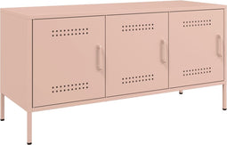 vidaXL - Tv-meubel - 100,5x39x50,5 - cm - staal - roze