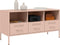 vidaXL - Tv-meubel - 100,5x39x50,5 - cm - staal - roze