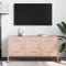 vidaXL - Tv-meubel - 100,5x39x50,5 - cm - staal - roze