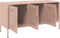 vidaXL - Tv-meubel - 100,5x39x50,5 - cm - staal - roze