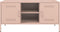 vidaXL - Tv-meubel - 100,5x39x50,5 - cm - staal - roze