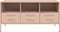 vidaXL - Tv-meubel - 100,5x39x50,5 - cm - staal - roze