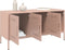 vidaXL - Tv-meubel - 100,5x39x50,5 - cm - staal - roze