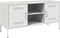 vidaXL - Tv-meubel - 100,5x39x50,5 - cm - staal - wit