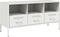 vidaXL - Tv-meubel - 100,5x39x50,5 - cm - staal - wit