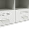 vidaXL - Tv-meubel - 100,5x39x50,5 - cm - staal - wit
