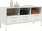 vidaXL - Tv-meubel - 100,5x39x50,5 - cm - staal - wit