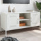 vidaXL - Tv-meubel - 100,5x39x50,5 - cm - staal - wit