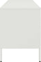 vidaXL - Tv-meubel - 100,5x39x50,5 - cm - staal - wit