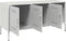 vidaXL - Tv-meubel - 100,5x39x50,5 - cm - staal - wit