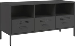 vidaXL - Tv-meubel - 100,5x39x50,5 - cm - staal - zwart