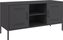 vidaXL - Tv-meubel - 100,5x39x50,5 - cm - staal - zwart