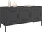 vidaXL - Tv-meubel - 100,5x39x50,5 - cm - staal - zwart