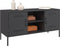 vidaXL - Tv-meubel - 100,5x39x50,5 - cm - staal - zwart